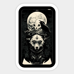 Tarot Wolves: Death Sticker